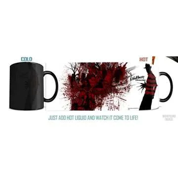 A Nightmare on Elm Street - The Children - One 11 oz Morphing Mugs Color Changing Heat Sensitive Ceramic Mug – Image Revealed When HOT Liquid Is Added!