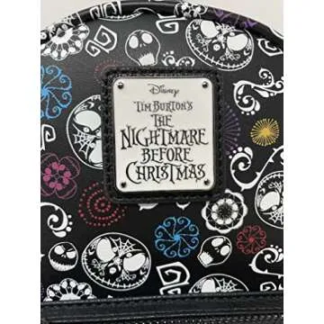 Loungefly Disney NBC Sugar Skull Jack Skellington Glow in the Dark AOP