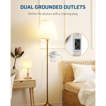 Dewenwils Mechanical Timer - Perfect for Home & Office