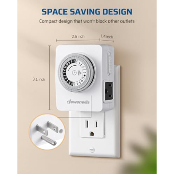 Dewenwils Mechanical Timer - Perfect for Home & Office