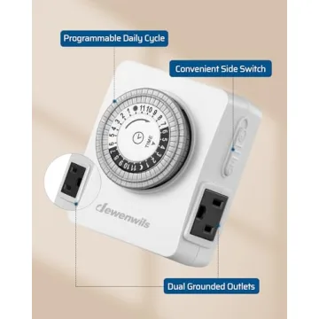 Dewenwils Mechanical Timer - Perfect for Home & Office