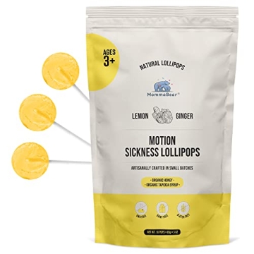 MommaBear Natural Motion Sickness & Pregnancy Nausea Relief Lollipops - 10 Pack