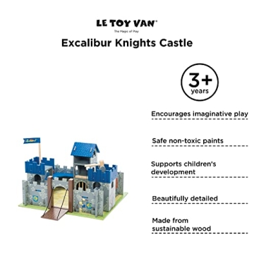 Le Toy Van Excalibur Castle Playset for Kids Imaginative Play