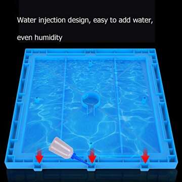 TUJISEK 320 Egg Incubator Automatic turner Large Poultry Hatcher big chicken incubators for hatching eggs Farm Breeding Hatching Chicken Duck Dove Quail Intelligent Control Temperature