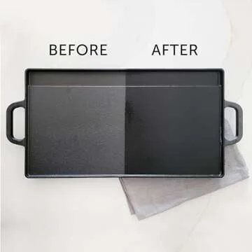 CARON & DOUCET - Cast Iron Seasoning & Cleaning Oil | 100% Plant-Based & Food Grade! | Best for Seasoning, Restoring, Curing and Care (8oz)