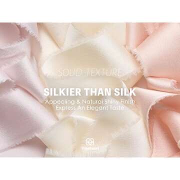 Vitalizart Silk Satin Ribbon for Gift Wrapping and Crafts