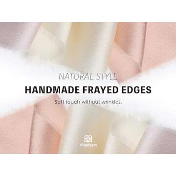 Vitalizart Silk Satin Ribbon for Gift Wrapping and Crafts