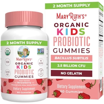 MaryRuth Organics Kids Probiotics for Digestive Health | USDA Organic Probiotic Gummies | Probiotics...