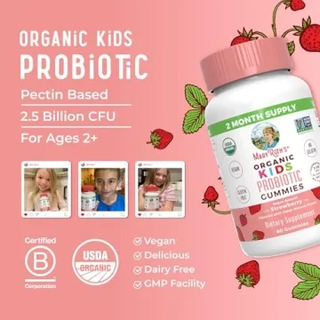 MaryRuth Organics Probiotic Gummies for Kids 60 Count