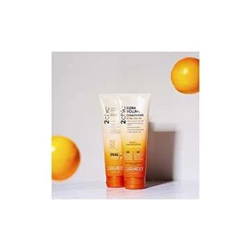 GIOVANNI 2chic Ultra-Volume Conditioner - Daily Volumizing Formula with Papaya & Tangerine Butter, Promotes Weightless Control for Thin Hair, No Parabens, Color Safe - 8.5 oz