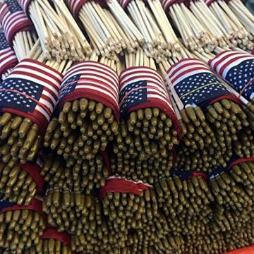 25 Pack Small American Flags for Celebrations and Events