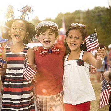 25 Pack Small American Flags for Celebrations and Events