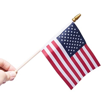25 Pack Small American Flags for Celebrations and Events