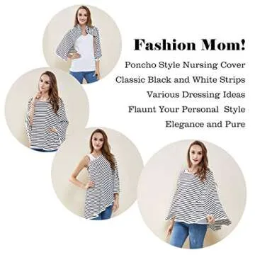 Baby Nursing Cover - Multi Use, 360° Breastfeeding Privacy, Shower Gift