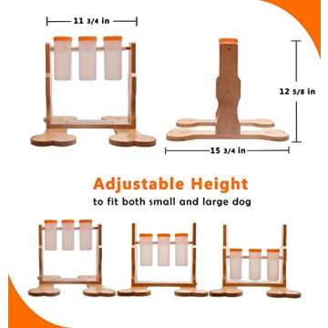 LOOBANI Dog Puzzle Toys Wooden - Interactive Toys for Boredom, IQ Training and Mental Brain Stimulation, Treat Dispensing and Entertainment Toys/Food Slow Feeder for Small to Large Dogs