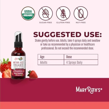 MaryRuth's Organic B12 Spray - Vegan Energy Support