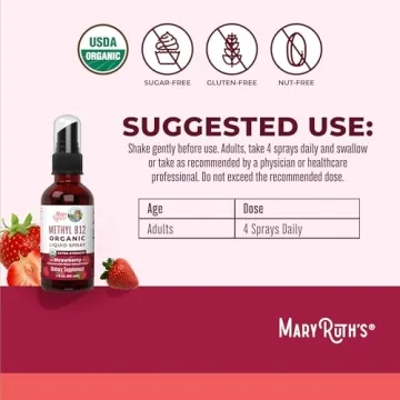 MaryRuth's Organic B12 Spray - Vegan Energy Support