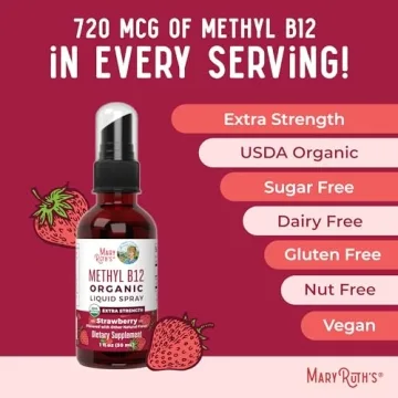 MaryRuth's Organic B12 Spray - Vegan Energy Support