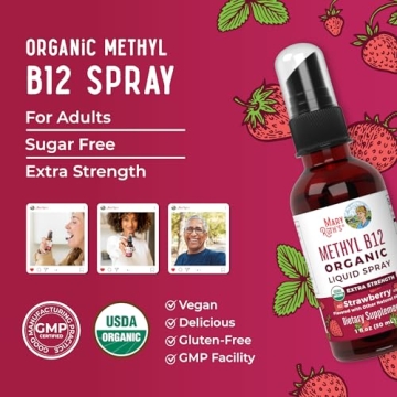 MaryRuth's Organic B12 Spray - Vegan Energy Support
