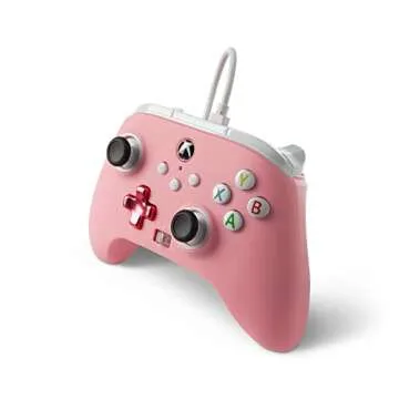 PowerA Enhanced Wired Controller for Xbox Series X|S - Pink, Officially Licensed for Xbox
