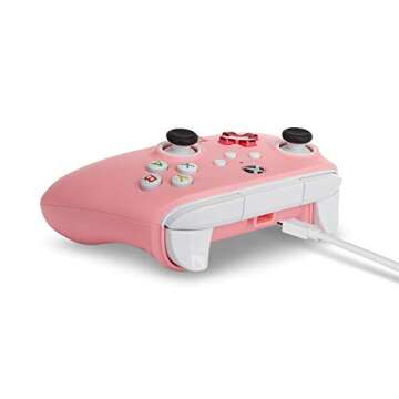 PowerA Enhanced Wired Controller for Xbox Series X|S - Pink, Officially Licensed for Xbox