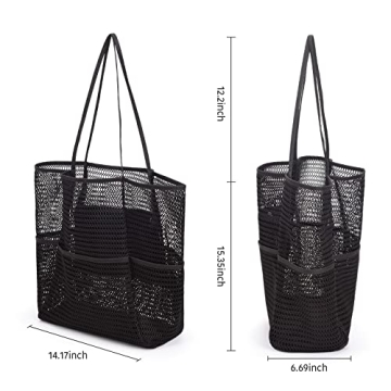 Tainehs Mesh Beach Tote - Stylish Waterproof Tote for All
