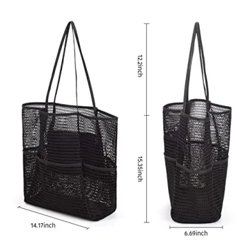 Tainehs Mesh Beach Tote - Stylish Waterproof Tote for All