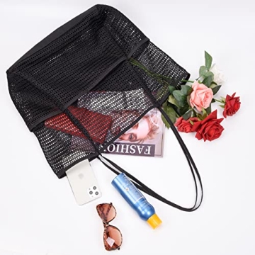 Tainehs Mesh Beach Tote - Stylish Waterproof Tote for All