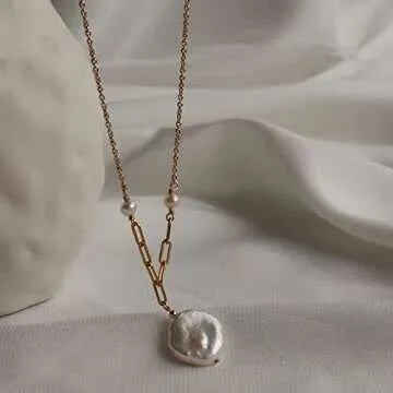 Elegant Neeshka Baroque Pearl Necklace for Women