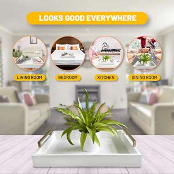 Crown Home & Living Ottoman Serving Tray - Handcrafted Elegance