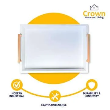 Crown Home & Living Ottoman Serving Tray - Handcrafted Elegance