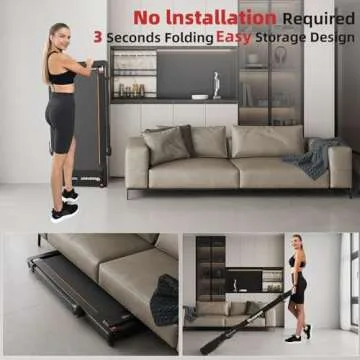 Hccsport 3-in-1 Treadmill with Incline & Desk Workstation