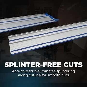 Kreg ACS430 Adaptive Cutting System 62-inch Guide Track - Circular Track Saw with Aluminum Guide - C...