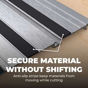 Kreg ACS430 Adaptive Cutting System 62-inch Guide Track - Circular Track Saw with Aluminum Guide - Cut Wood & Plywood - Works with Plunge Saw - Splinter-Free Cuts