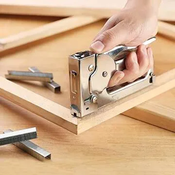 Arrow JT21CM Light Duty Staple Gun Kit, Chromed-Steel Manual Stapler, with 2000 Pieces JT21 3/8" Staples, for Upholstery Professional Projects