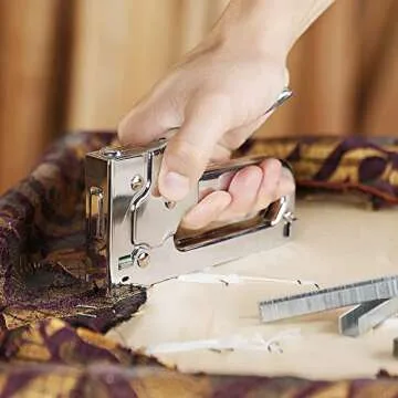 Arrow JT21CM Light Duty Staple Gun Kit, Chromed-Steel Manual Stapler, with 2000 Pieces JT21 3/8" Staples, for Upholstery Professional Projects