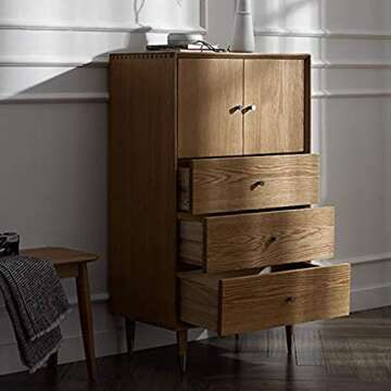 RZDEAL 4Pcs 0.79"x0.98" Antique Bronze Knobs Solid Brass Mid Century Drawer Knobs Vintage Cone Cabinet Knobs Shoe Book Drawer Knob Handle (Bronze)