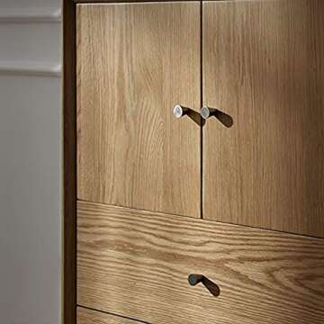 RZDEAL 4Pcs 0.79"x0.98" Antique Bronze Knobs Solid Brass Mid Century Drawer Knobs Vintage Cone Cabinet Knobs Shoe Book Drawer Knob Handle (Bronze)