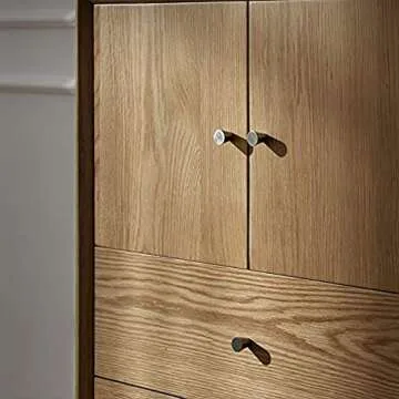 RZDEAL 4Pcs 0.79"x0.98" Antique Bronze Knobs Solid Brass Mid Century Drawer Knobs Vintage Cone Cabinet Knobs Shoe Book Drawer Knob Handle (Bronze)