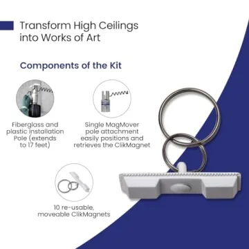 Revolutionary Magnetic Ceiling Décor Hanging System