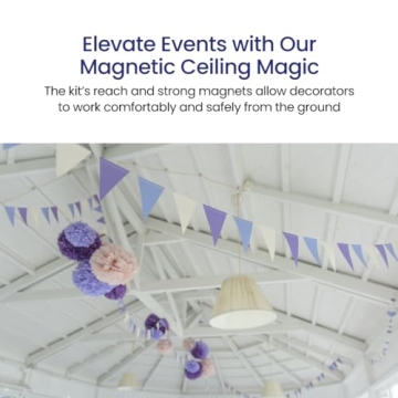 Revolutionary Magnetic Ceiling Décor Hanging System