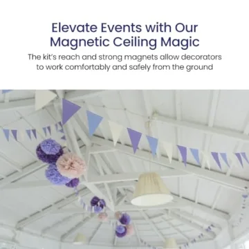 Revolutionary Magnetic Ceiling Décor Hanging System
