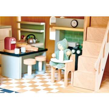 Tender Leaf Toys - Dovetail Dollhouse Accessories - Detailed Wooden Furniture Sets and Room Decor - ...