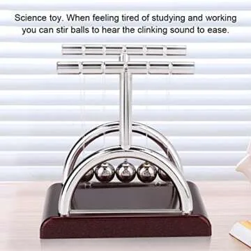 LIYJTK Newton's Cradle Physics Toy for Science Lovers