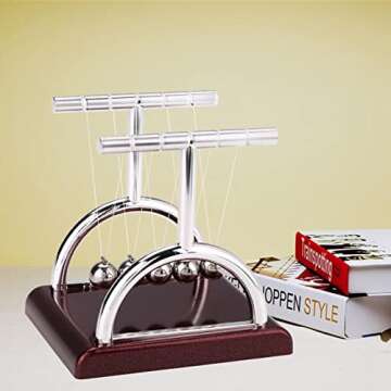 LIYJTK Newton's Cradle Physics Toy for Science Lovers