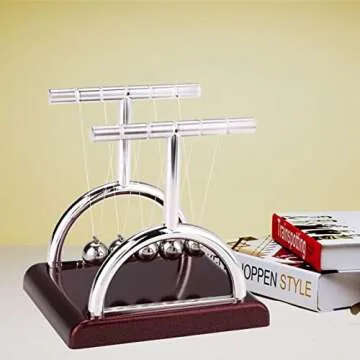 LIYJTK Newton's Cradle Physics Toy for Science Lovers