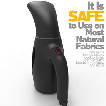 GOALPHA Travel Garment Steamer for Effortless Wrinkle Removal