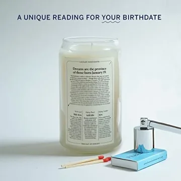 Aquarius Zodiac Candle - Unique Birthday Gift Idea - Made in USA