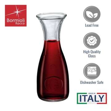 Bormioli Rocco Misura PZ Carafe - 17-Ounce Gorgeous Glassware