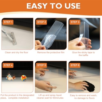 NEOACT Under Couch Blocker 12 Pack for Clean Living Spaces